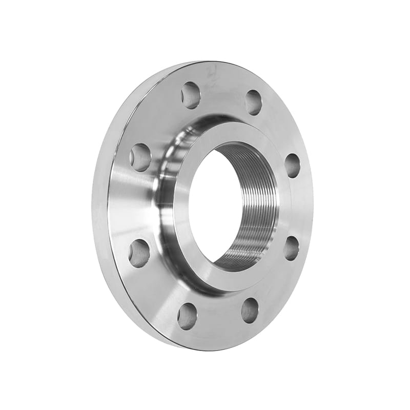 Flensa berulir stainless steel yang digunakan untuk sistem tekanan rendah