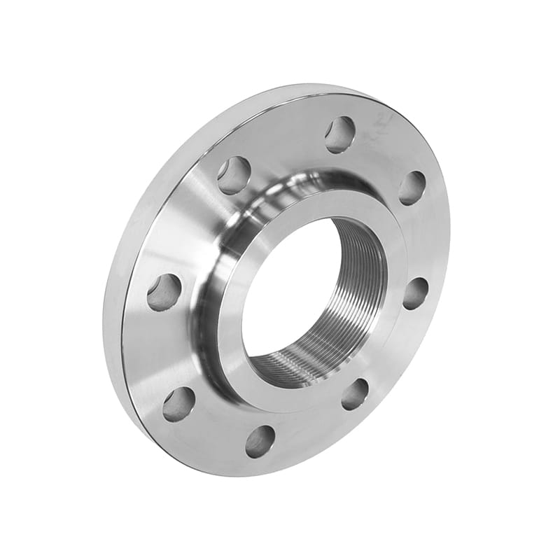 Flensa berulir stainless steel yang digunakan untuk sistem tekanan rendah