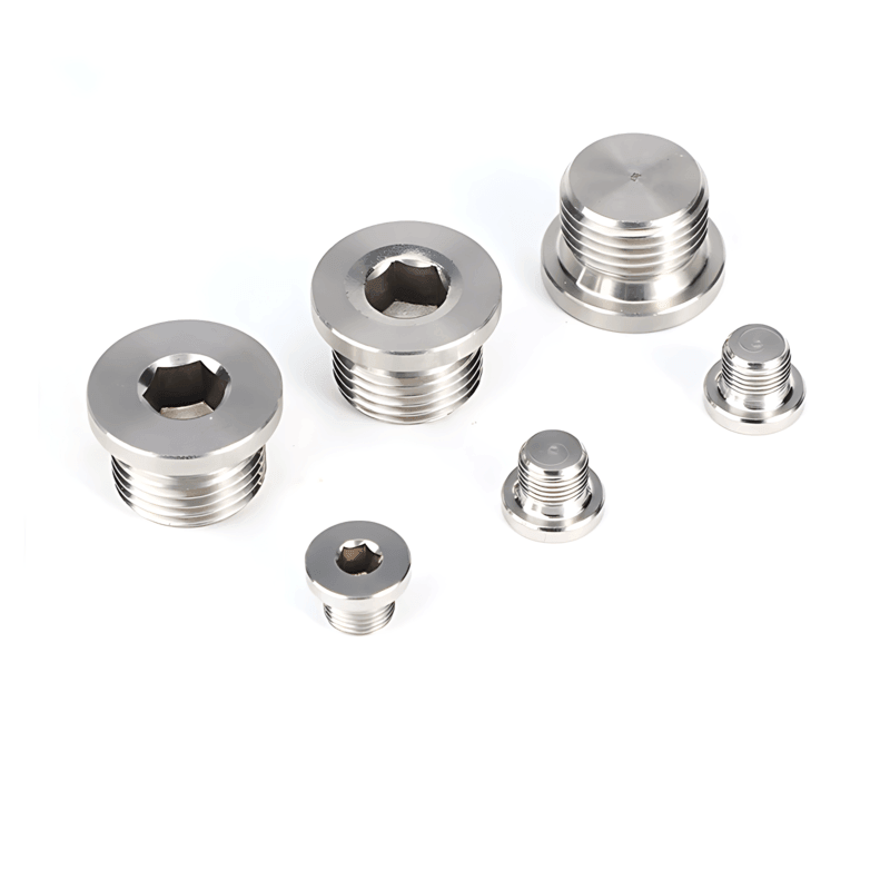Menahan korosi stainless steel plugs dengan benang NPT jantan