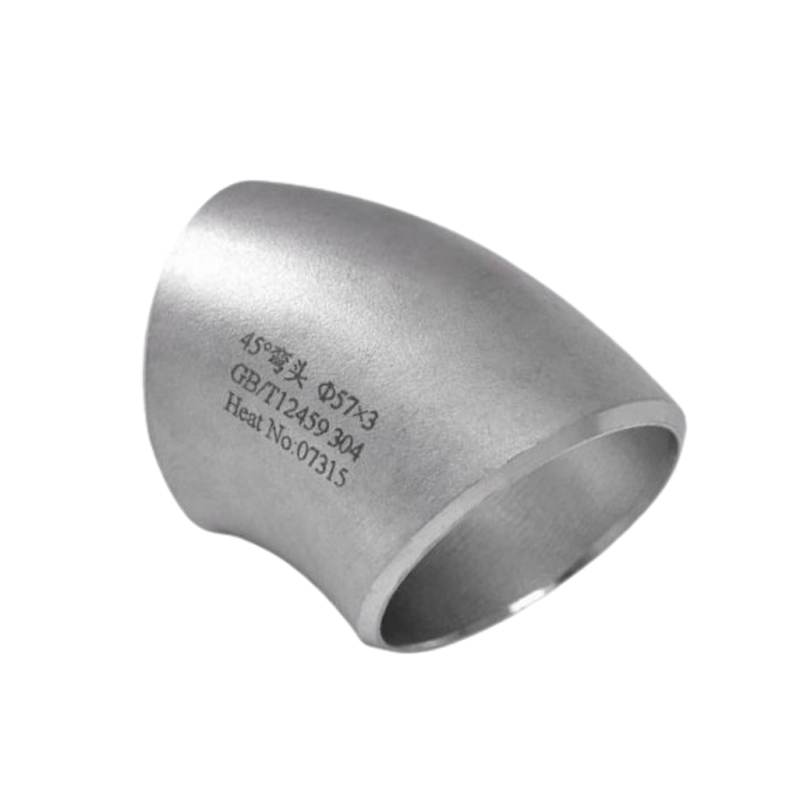 Siku 45 ° Butt Weld 40s 316 Fitting tabung stainless steel aman dan bebas bocor