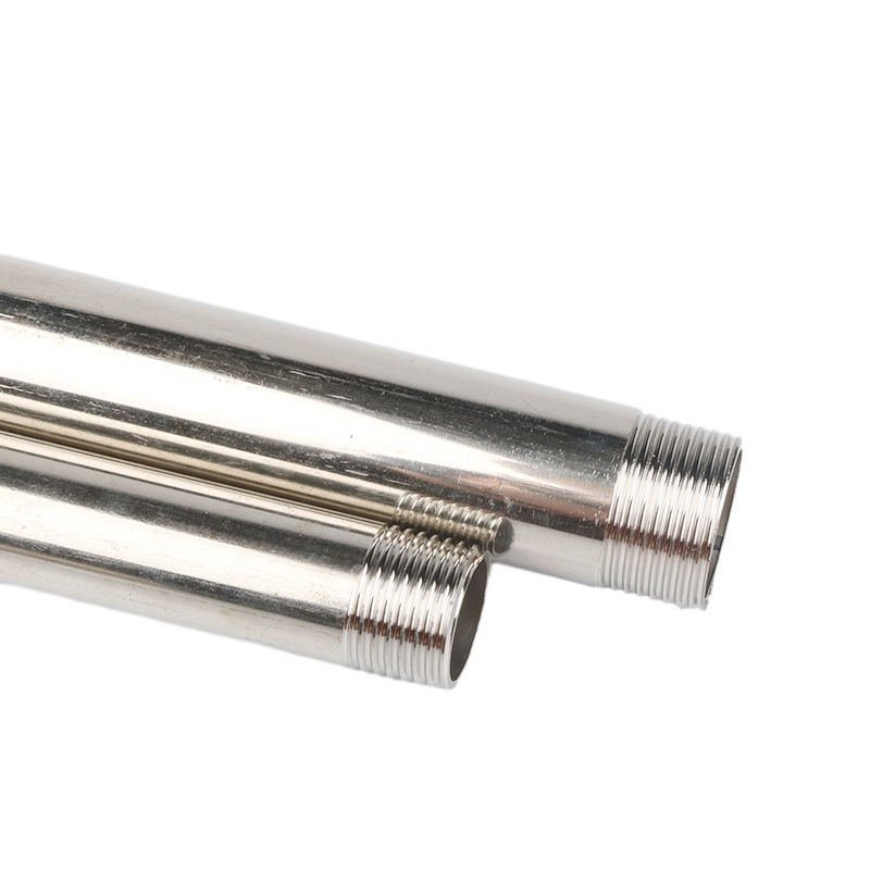 Stainless steel sch 40 puting berulir pas berulir kedua ujungnya