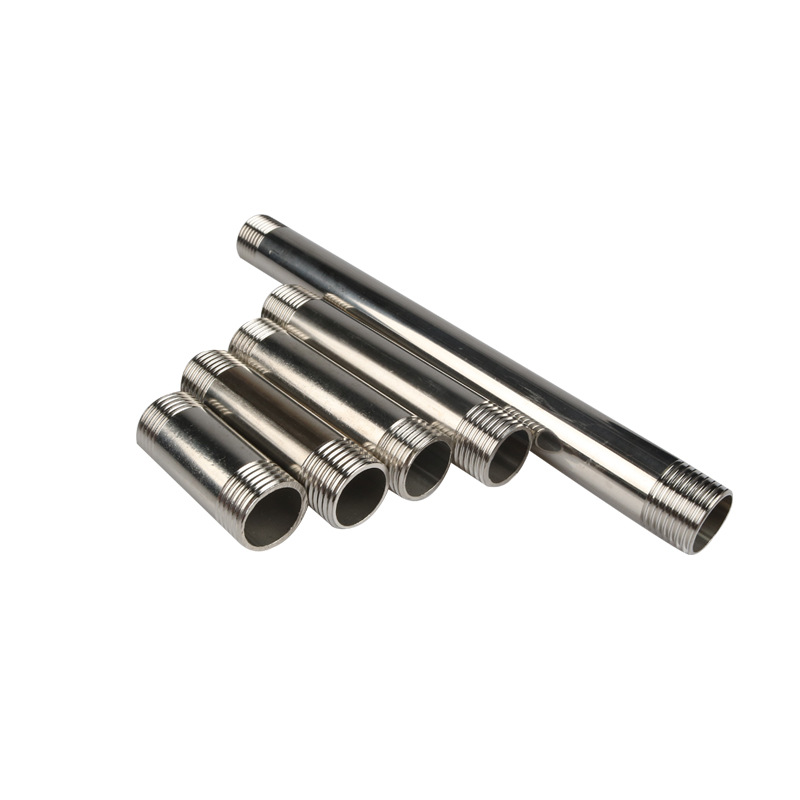 Stainless steel sch 40 puting berulir pas berulir kedua ujungnya