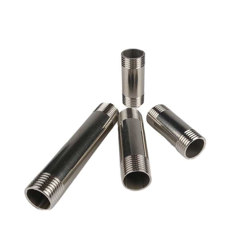 Stainless steel sch 40 puting berulir pas berulir kedua ujungnya