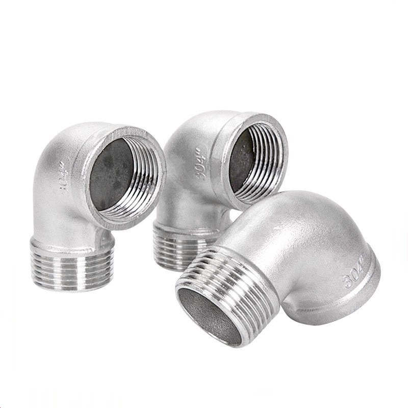 304 stainless steel cast 90 ° Street elbow fiting pipa berulir