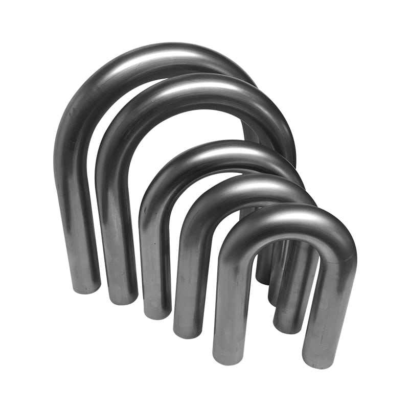 Dinding tebal 180 derajat baja stainless mandrel menekuk kaki panjang