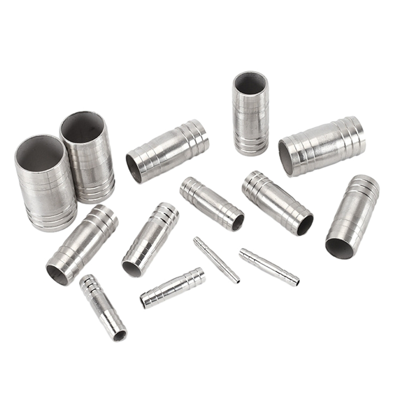 Tekanan Rendah 316 Fitting Konektor Berang Stainless Stainless Stainless Steel Barbed Connector