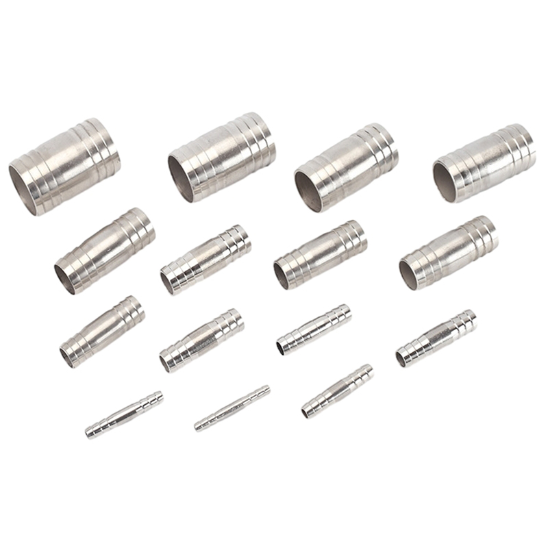 Tekanan Rendah 316 Fitting Konektor Berang Stainless Stainless Stainless Steel Barbed Connector