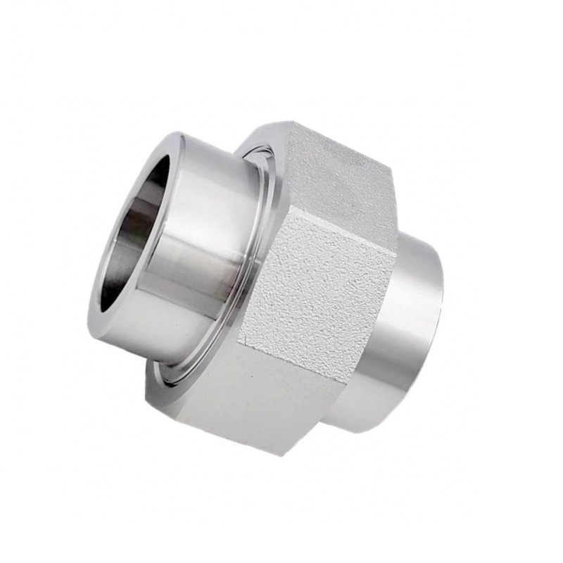 Union stainless steel bertekanan rendah dengan fitting pipa berulir NPT