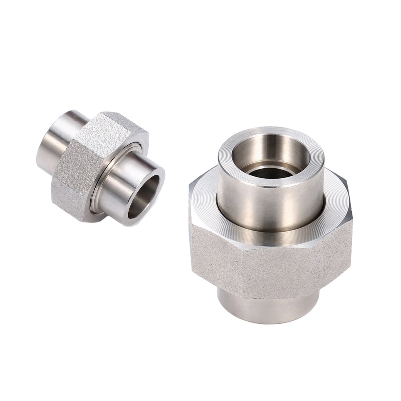 Union stainless steel bertekanan rendah dengan fitting pipa berulir NPT