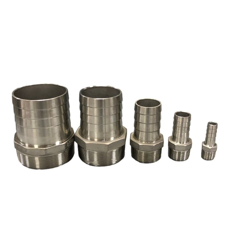 Selang puting berduri berulir 304 fitting tabung casting stainless steel