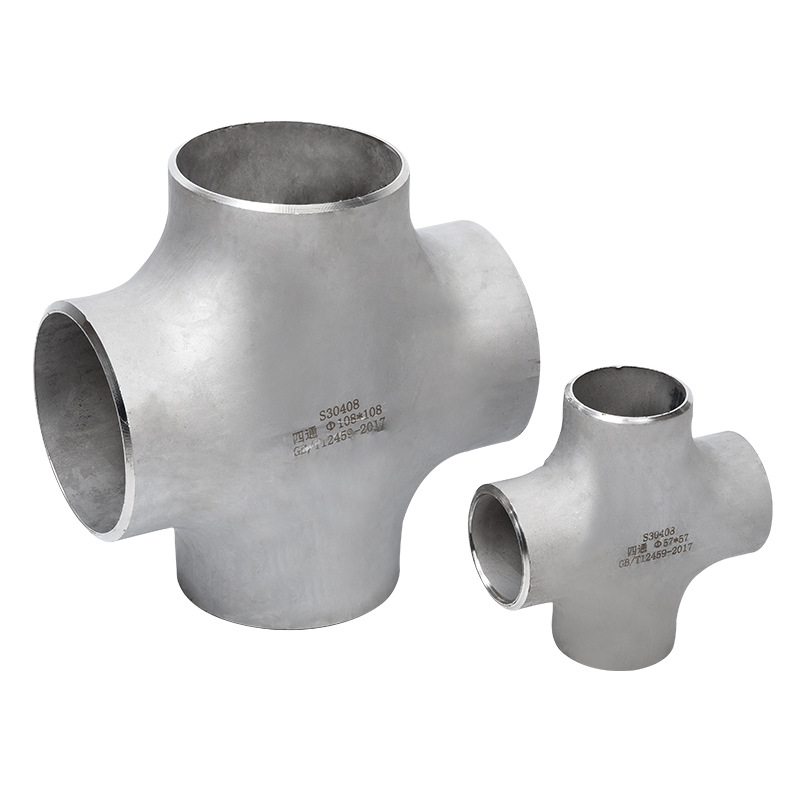 Baja stainless salib tabung yang sama dengan soket yang dilapisi pelarut