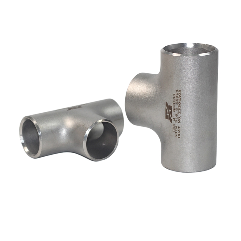 Ekstrusi dingin tabung baja stainless setara dengan pipa tee fitting